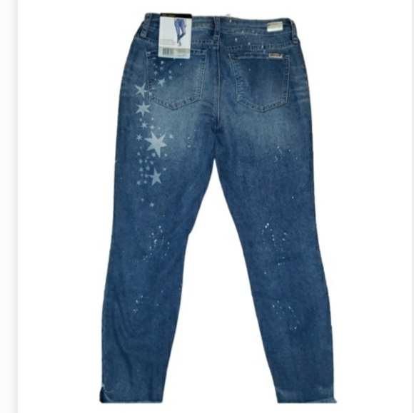 Seven7 Limited edition mid rise stretch skinny fashion novelty jean - Picture 4 of 10